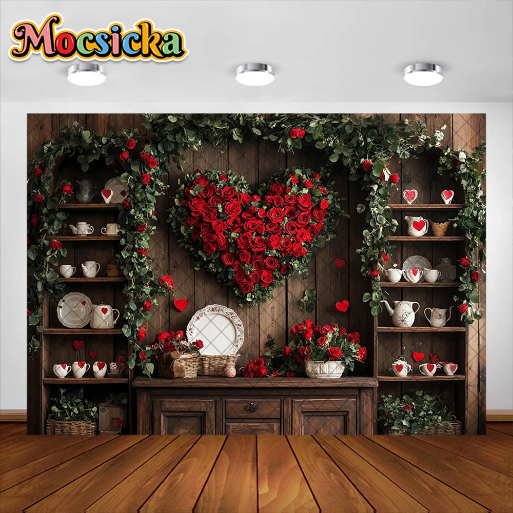 ทารกแรกเกิดการถ่ายภาพพื้นหลังวันวาเลนไทน์ Sweet Shop ตกแต่ง Baby Shower เค้ก Smash ภาพฉากหลังสตูดิโอ Props