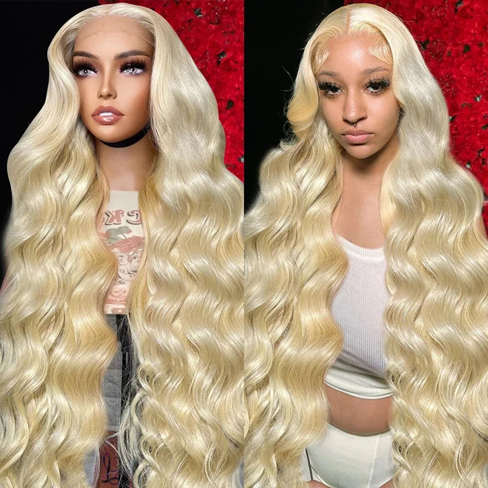 40inch 613 Honey Color Body Wave 13x6 HD Lace Frontal Wig Human Hair Brazilian 13x4 Lace Front Wig Glueless For Women