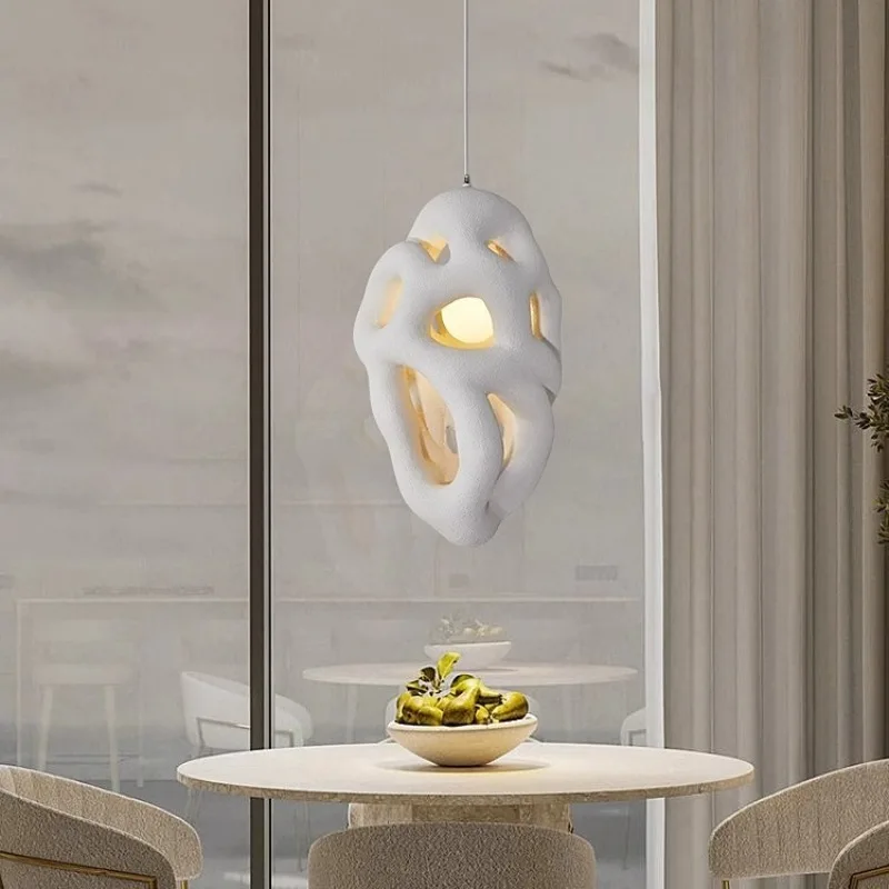 Japanese-style wabi-sabi wind bedroom model room restaurant chandelier, art design retro restaurant light bar light