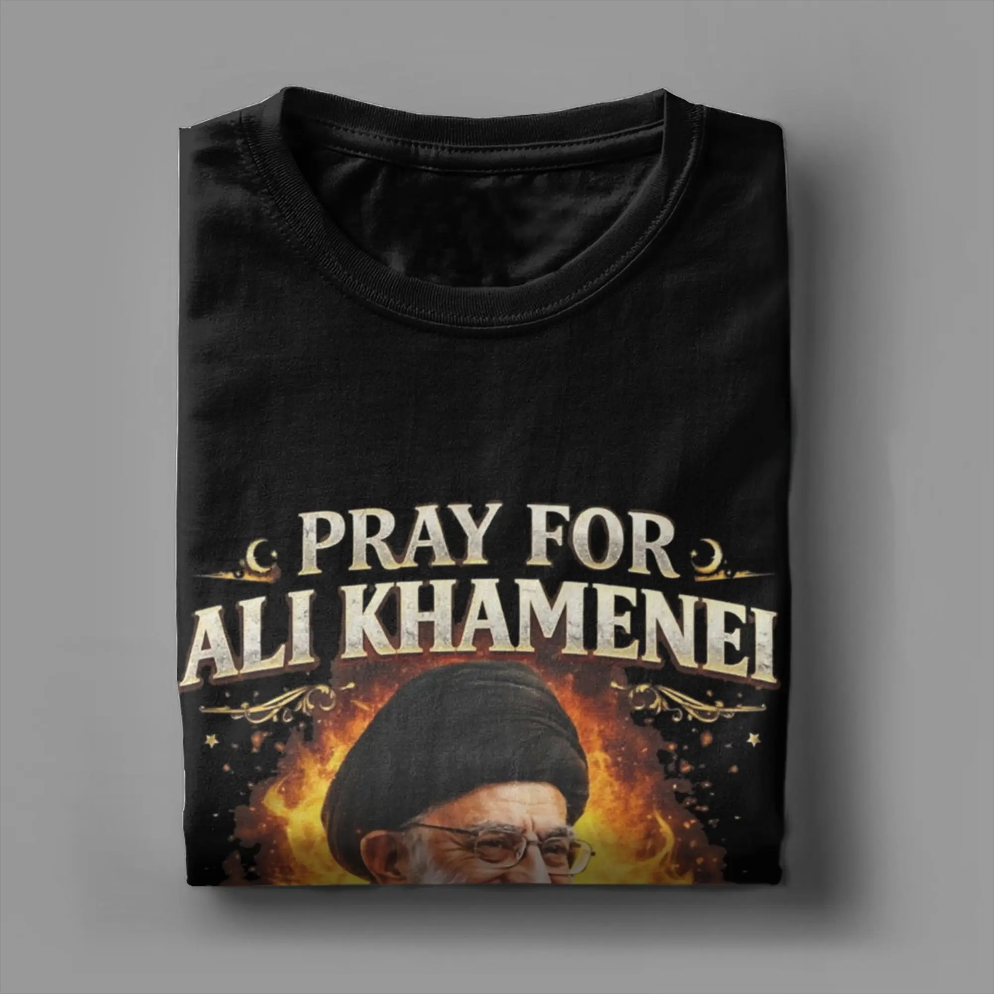 Men Women RIP Ayatollah Ali Khamenei 1939 - 2026 A Brave Leader Of Iran T Shirt Pure Cotton Graphic Printed Tee Shirts Clothing