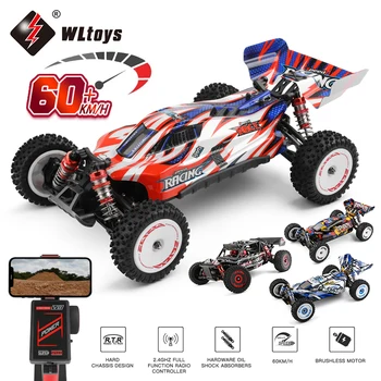 WLtoys 124008 RC 카, 3S 배터리 포함, 전문 레이싱 카, 4WD 브러시리스 전기 고속 드리프트 원격 제어 장난감, 60 km/h