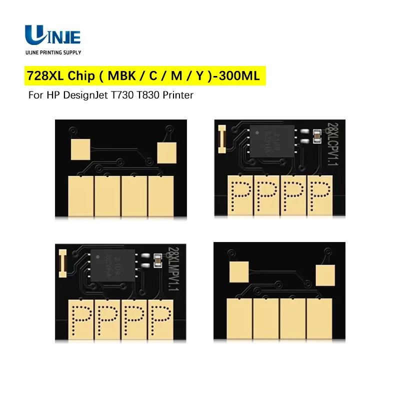 

For HP 728 728XL 300ML New Upgrade Cartridge Chip HP728 XL Chip For HP DesignJet T730 T830 Printer