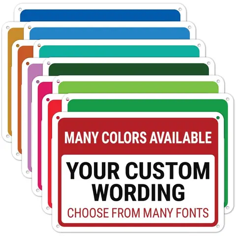 Custom Metal Signs   Make Your Own Sign Customized for Business traffic Caution  Warning Notice  Outdoor  Personalized