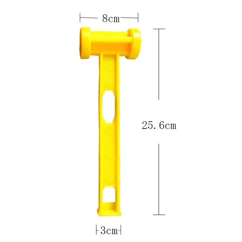 Martillo multifuncional para clavos, martillo de plástico portátil para acampar al aire libre, senderismo, herramientas de reparación del hogar, 1 ud.