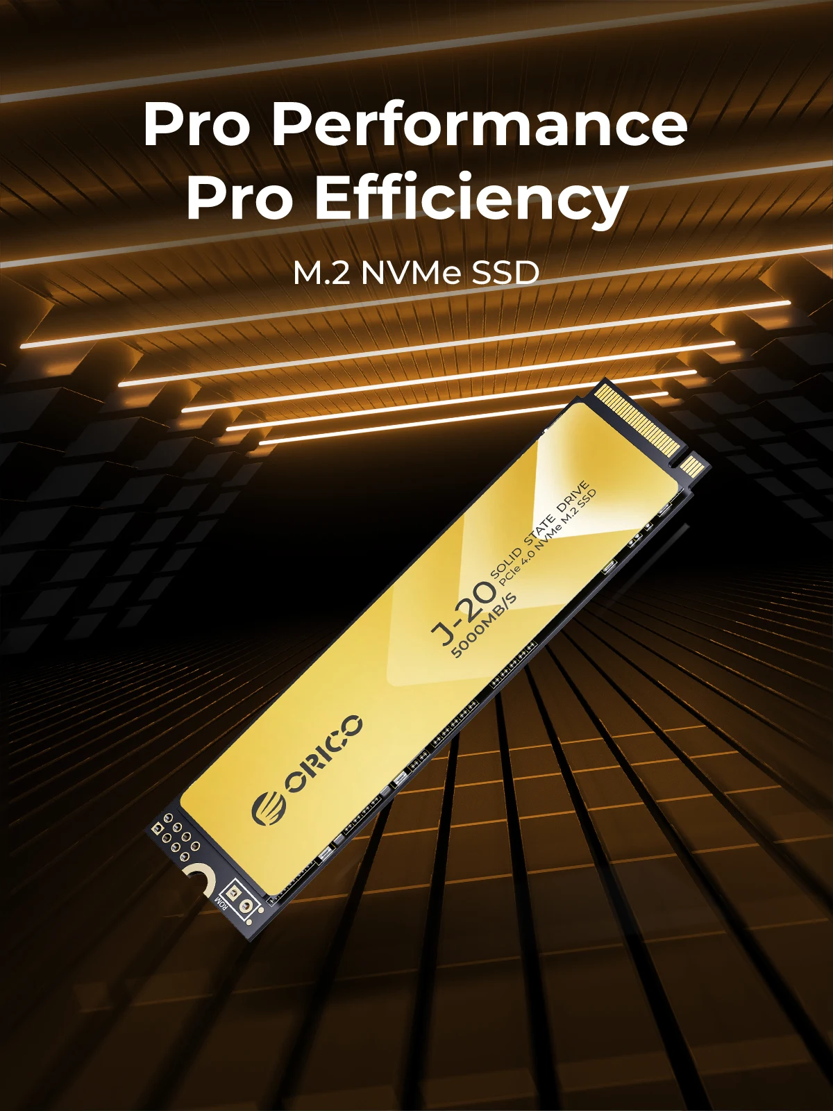 ORICO J20 M.2 NVMe SSD PCIe 4.0 NVMe Internal Solid State Drive 5000MB/S M.2 M Key 2280 SSD for Content Creators 1TB/2TB/4TB