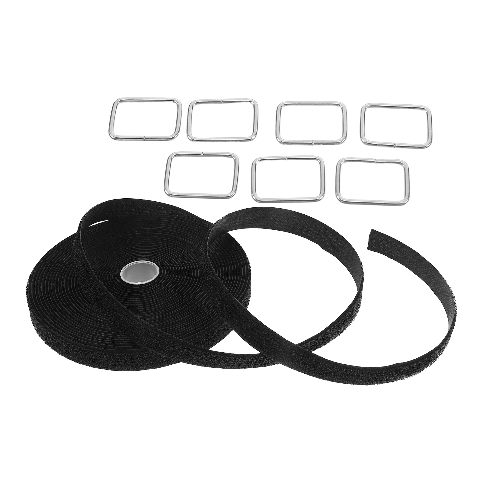 

1Set Nylon Hook and Loop Bundling Straps Reusable Fastening Tape Cuttable Length Secure Hold for Bag Strap Buckle Tent Camper