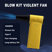 Violent Fan 100000RPM Powerful Air Blower Vacuum Dust Cleaner 4 Gears Type-C Charging Strong Winds 53m/s  Turbo Jet Blower