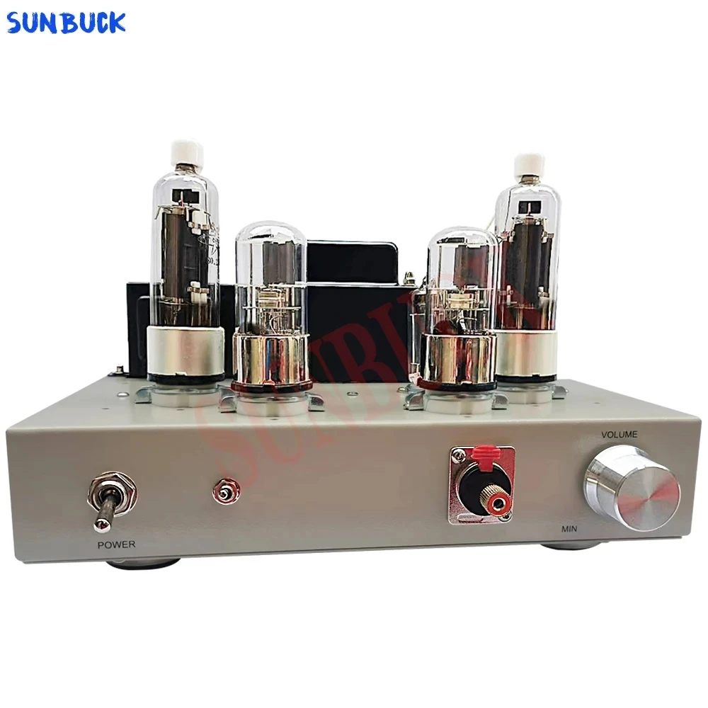 SUNBUCK 6Z4 6P13P 6W 2.0 class A Headphones Vacuum Tube Power Amplifier manual welding 6Z4 6p13p Earphone Tube Amplifier Audio