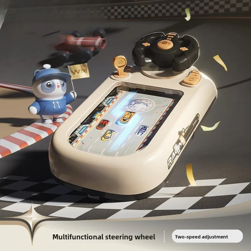 

Simulated driving racing board game with interactive sound simulation racing game obstacle avoidance game console