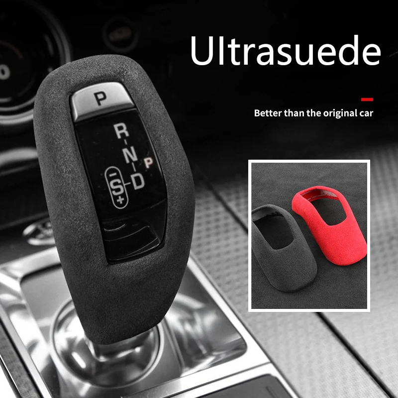 

Car Gear Shift Knob Cover Ultrasuede Protective Shell For Land Rover Range Rover Sport Evoque Discovery For Jaguar XEL