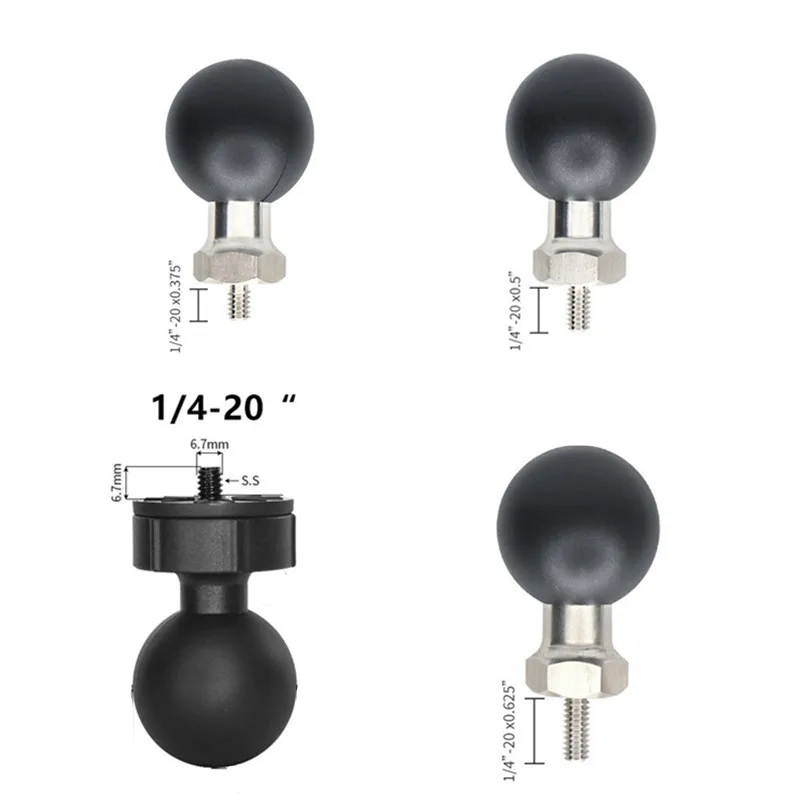 1.5 inch Ball Head Mount Adapter with 1/4