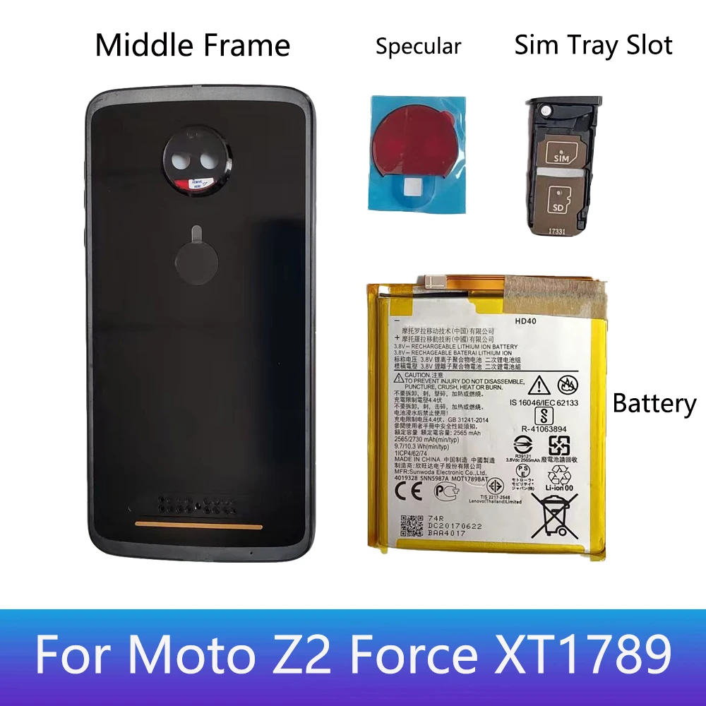 Original Battery HD40 For Motorola Moto Z2 Force XT1789-01 XT1789