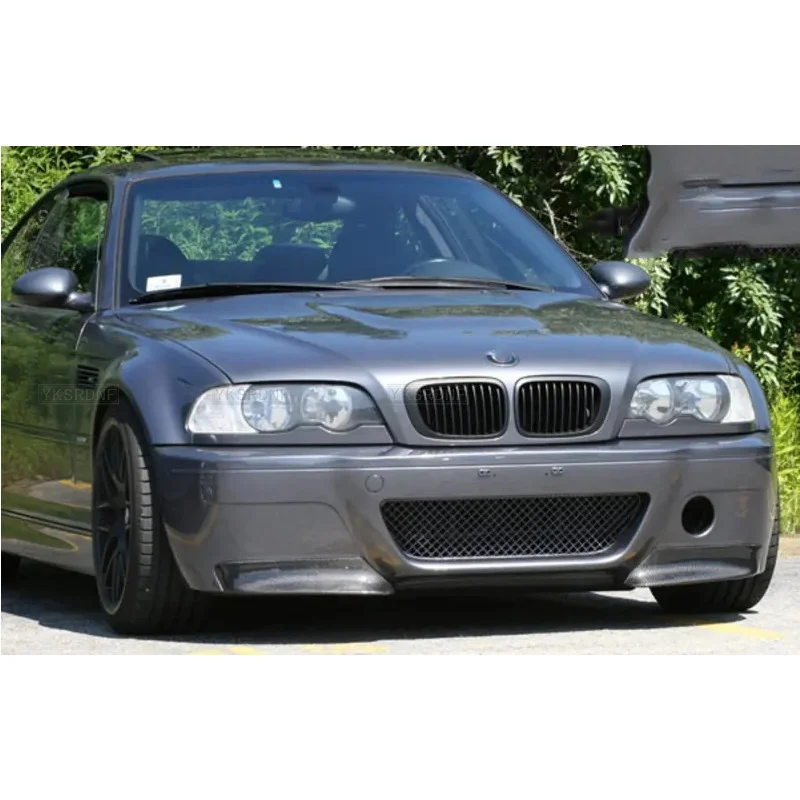 Fibra di carbonio/FRP auto paraurti anteriore Lip splitter grembiuli Flaps per BMW serie 3 E46 M3 Coupe 1999 - 2006 paraurti trim Spoiler