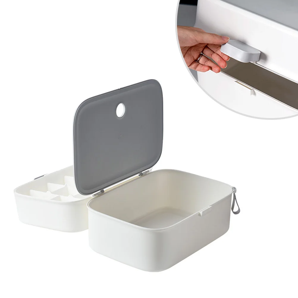 

Underwear Storage Box Plastic Foldable Multi-Grid Organizer Portable Lightweight for Travel Home Bras Socks Ties