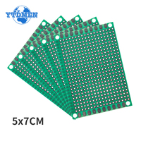 5PCS PCB Board 5*7CM Single Side Prototype Board Green DIY Universal Circuit Boards Diy Electronic Kit