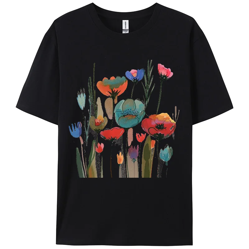 New Women Solid Cotton T Shirts Female Multicolor Oversized Casual Soft Tees Unisex Short Sleeve Summer Top Loose And Versatile