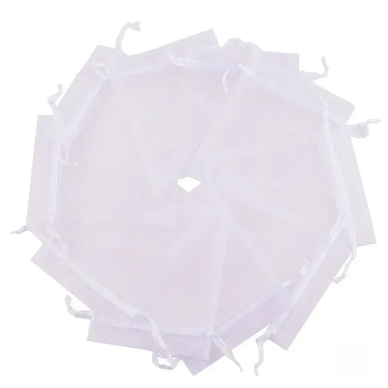 20pcsWhite Weave Tape Jewelry Display Home Party Supplies Small Family Events Decorations and Accessories    7x9cm 9x12cm