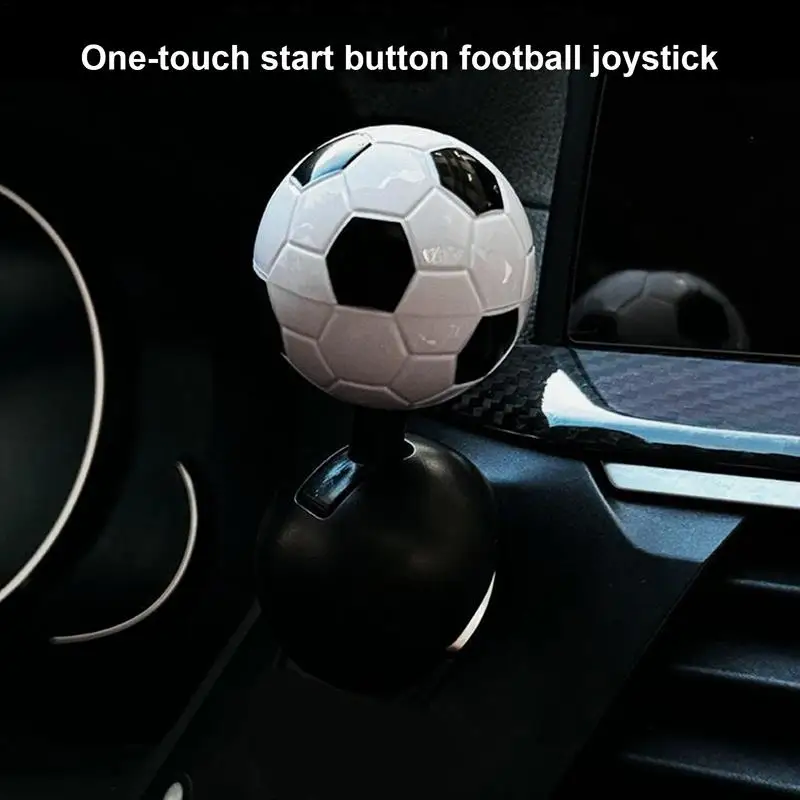 

Car Push to Start Button Rocker Lever Engine Start Stop Button football type Automotive One-Touch Start Button Starter Cover