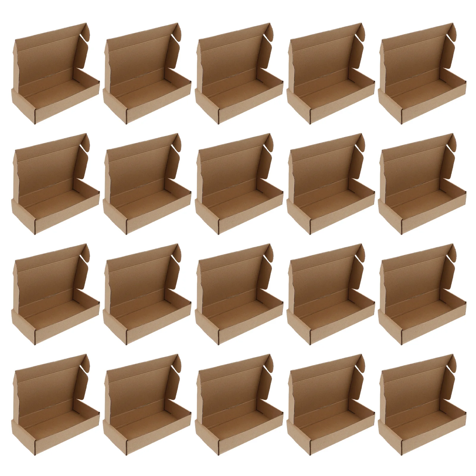 

20Pcs Environmentally Friendly Corrugated Cases Unique Design Pressure Resistant Storage Shipping Packing Boxes