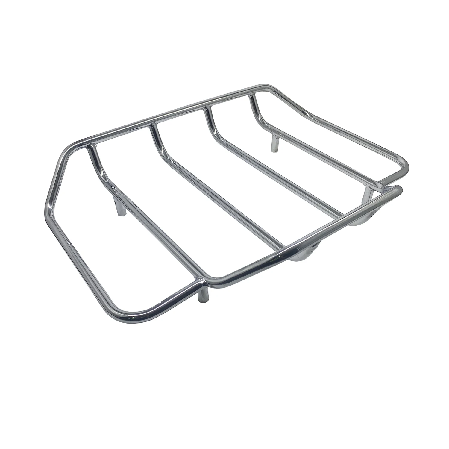 Chrome Trunk Lid Top Mount Bracket Luggage Rack For Harley Touring Models With Tour Pack 1984-Later
