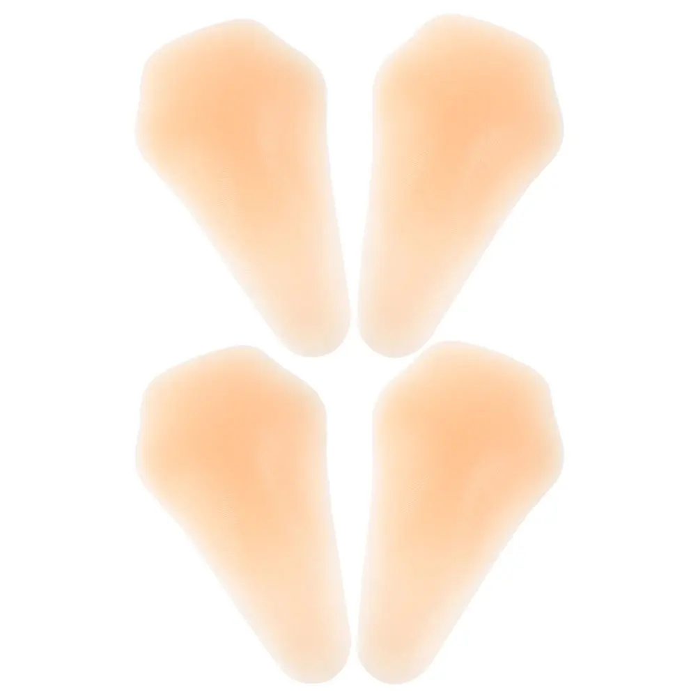 

4Pcs Ice Skating Knee Pads Silicone Adhesive Brace Shock Absorbing Pressure Relief Breathable Air Holes Odor-Free Skating