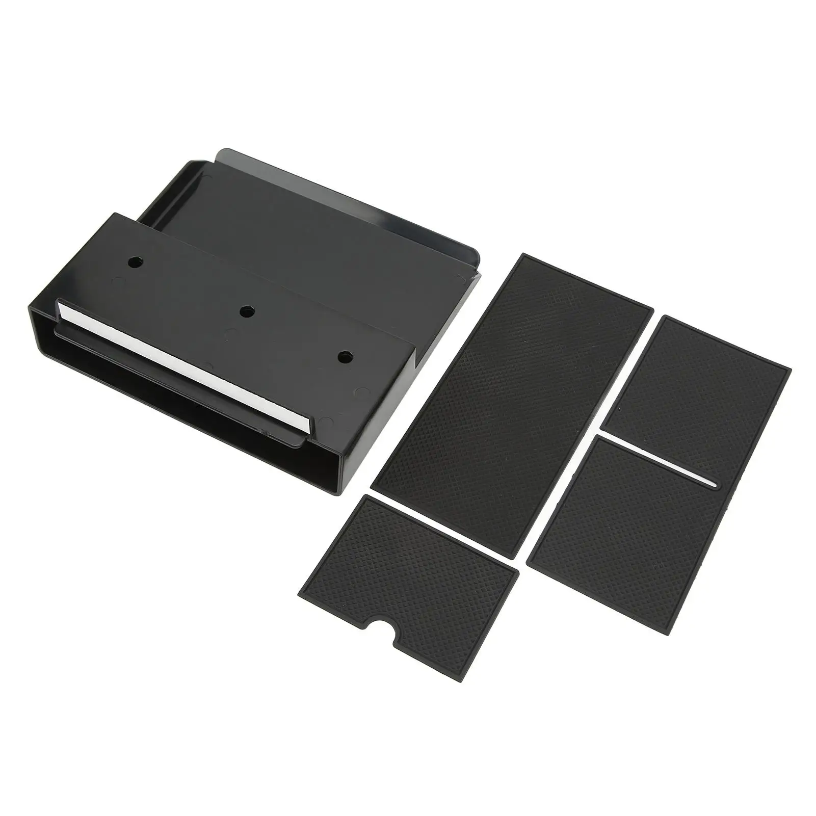

Center Console Organizer Storage Box Silicone ABS Phones Coins Storage Box fit for Tesla model 3 Y 2020 2021 2022 2023