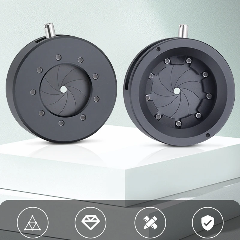 Adjustable Aperture 1-10.4mm Iris Diaphragm Microscope Camera Module DIY Retrofit Adapter Ring