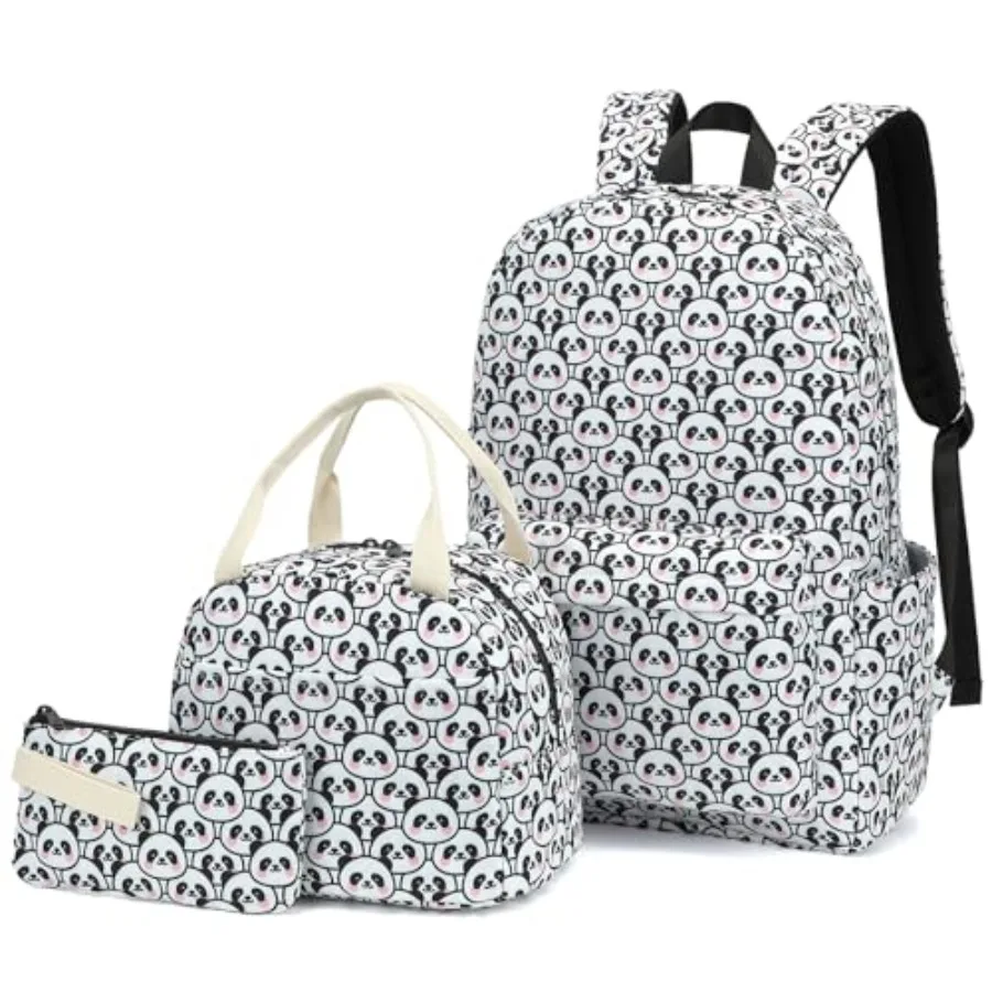 

Школьные рюкзаки 3 в 1 для девочек, набор с ланч-боксом и пеналом, рюкзак для ноутбука для женщин, для начальной и средней школы