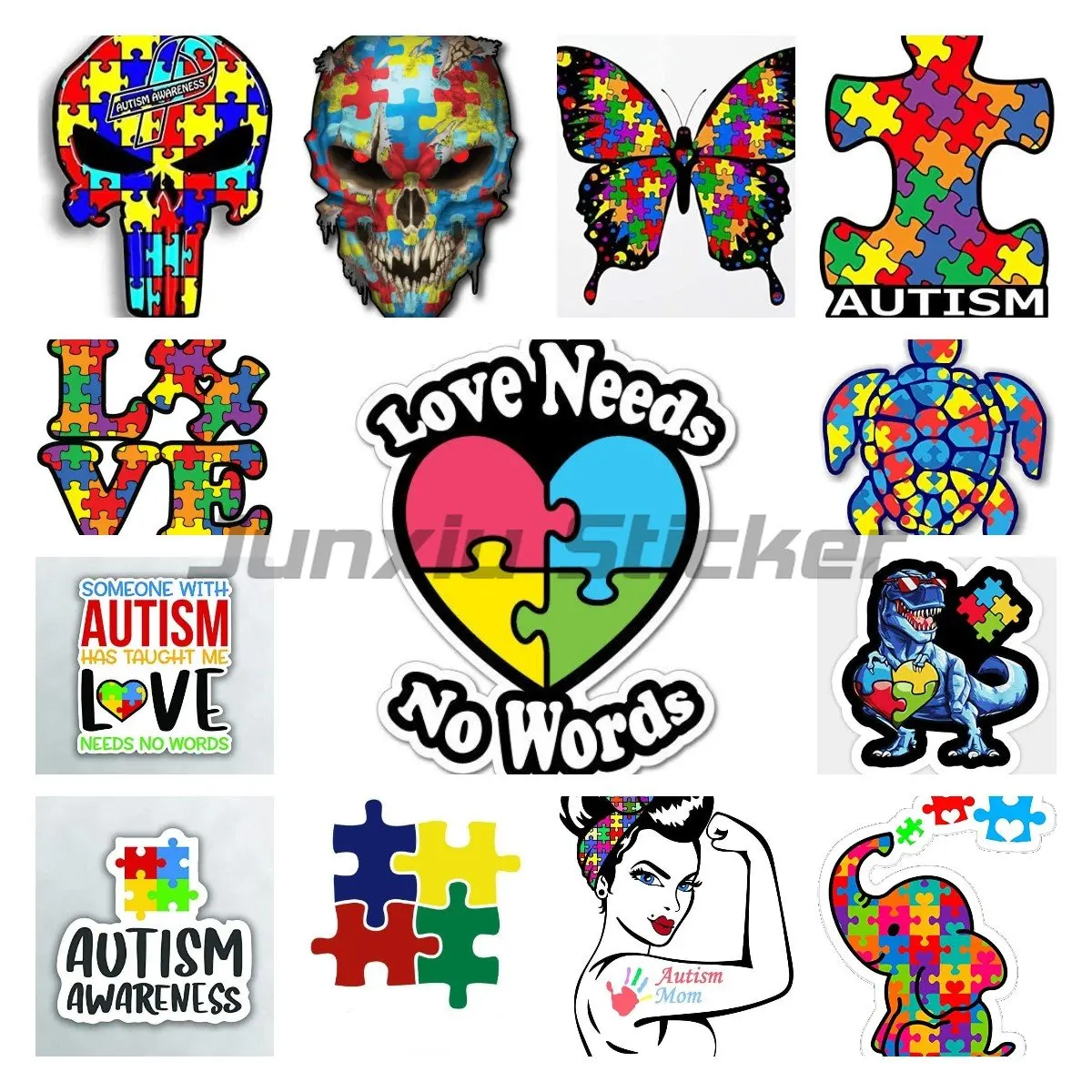 

Children, Adults Autism Awareness Safety Sticker Car Vehicle Window Decal Vinyl Waterproof Material