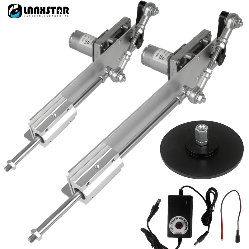 2-8CM/3-15CM/6-20CM Stroke Telescopic Linear Actuator with Suction Cup DC 12V/24V Reciprocating Cycle Motor 45~200RPM