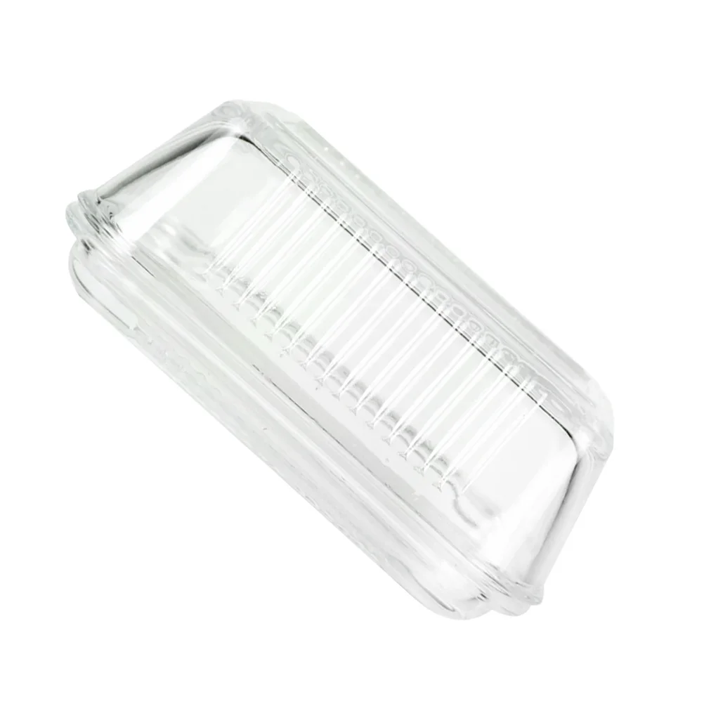 

1Pcs Glass Cheese Server Tray Modern Household Utensil for Cakes Cream Cheese Display Kitchen Dining Room Decor