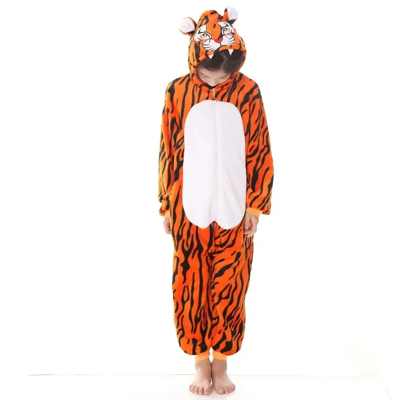 SN66 Pigiama coordinato per la famiglia Stripe Tiger Tutina Halloween Madre Bambini Abiti Kigurumis Tuta natalizia Festival Party OvW&C@