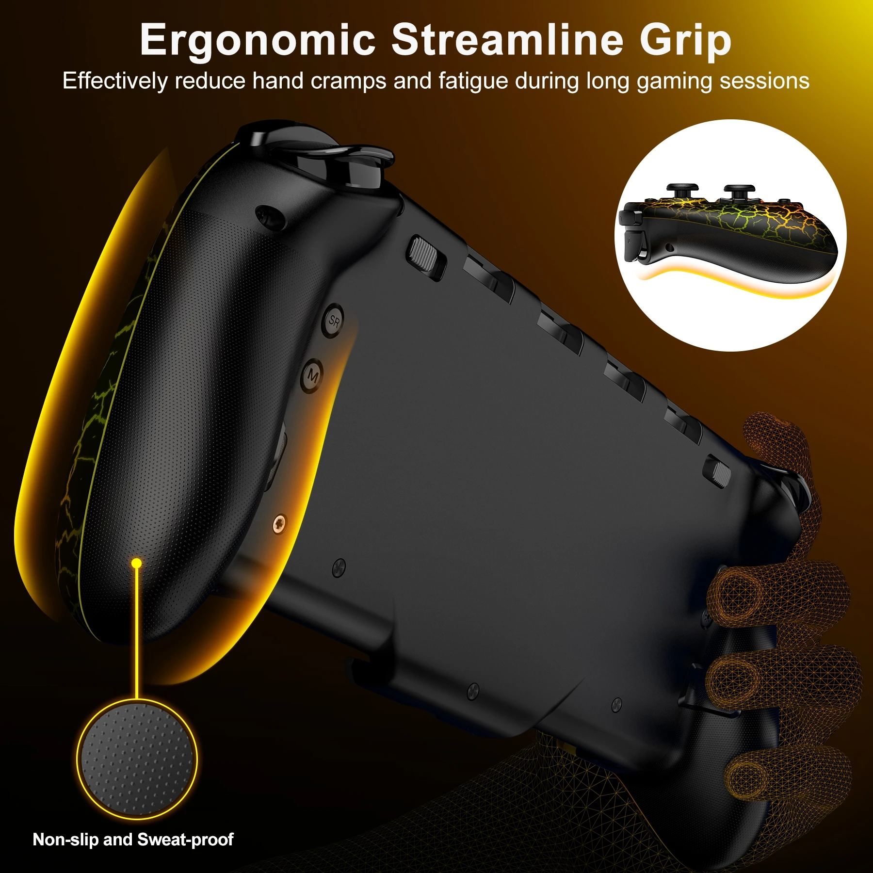 BEBONCOOL JC200 Switch OLED Gamepad 6-Axis Gyro