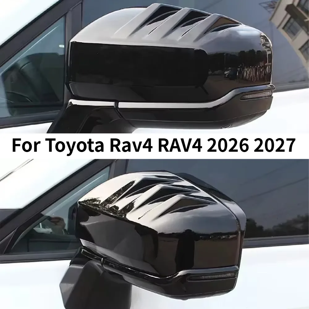 Car Upgrade For Toyota RAV4 2026 2027 ABS Carbon Fiber Side Mirror Sunshade Decorative Cover Sticker Car Accessories