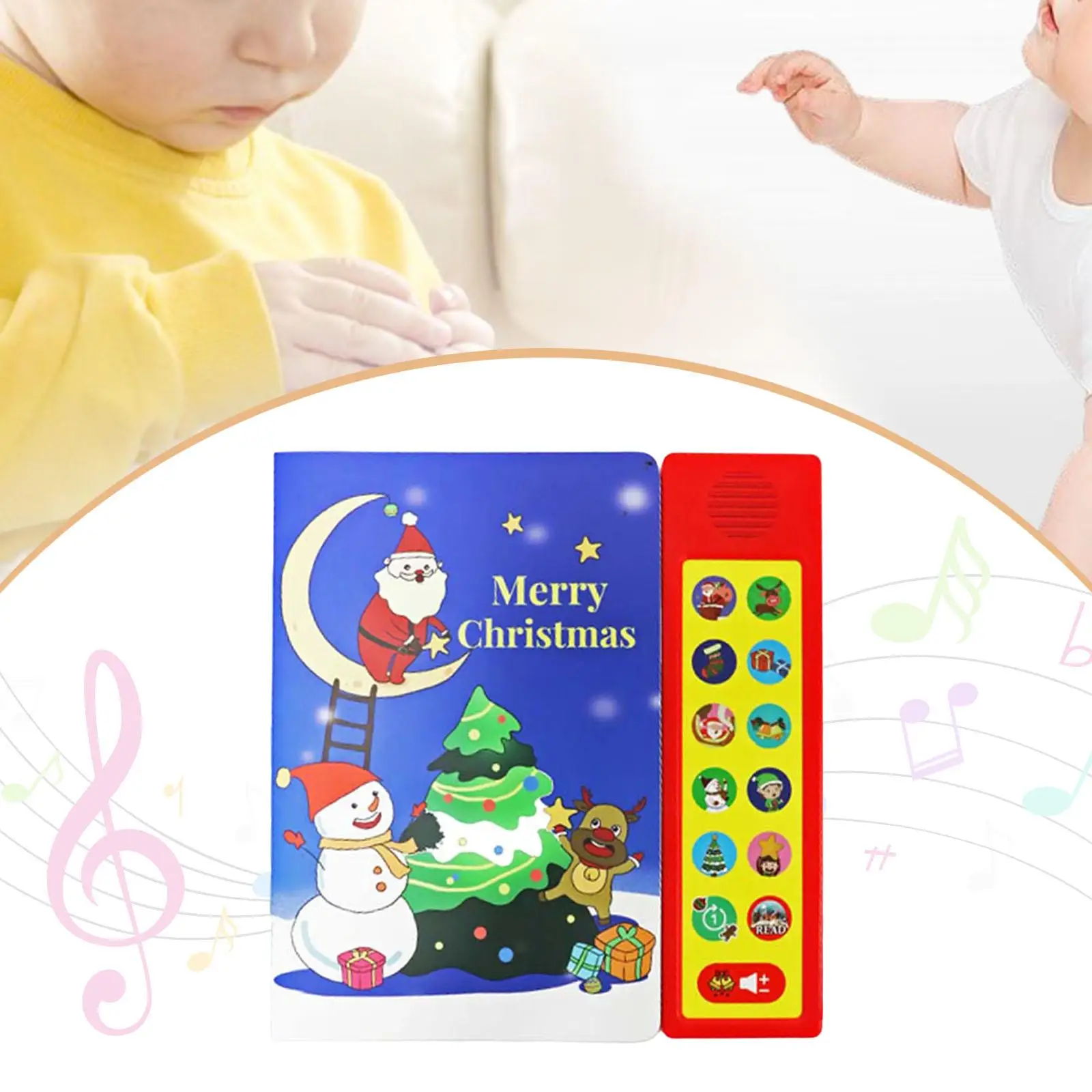 

Игрушка для раннего обучения, чулки, интерактивная детская звуковая книга, музыкальная и английская детская римма для детей, праздник