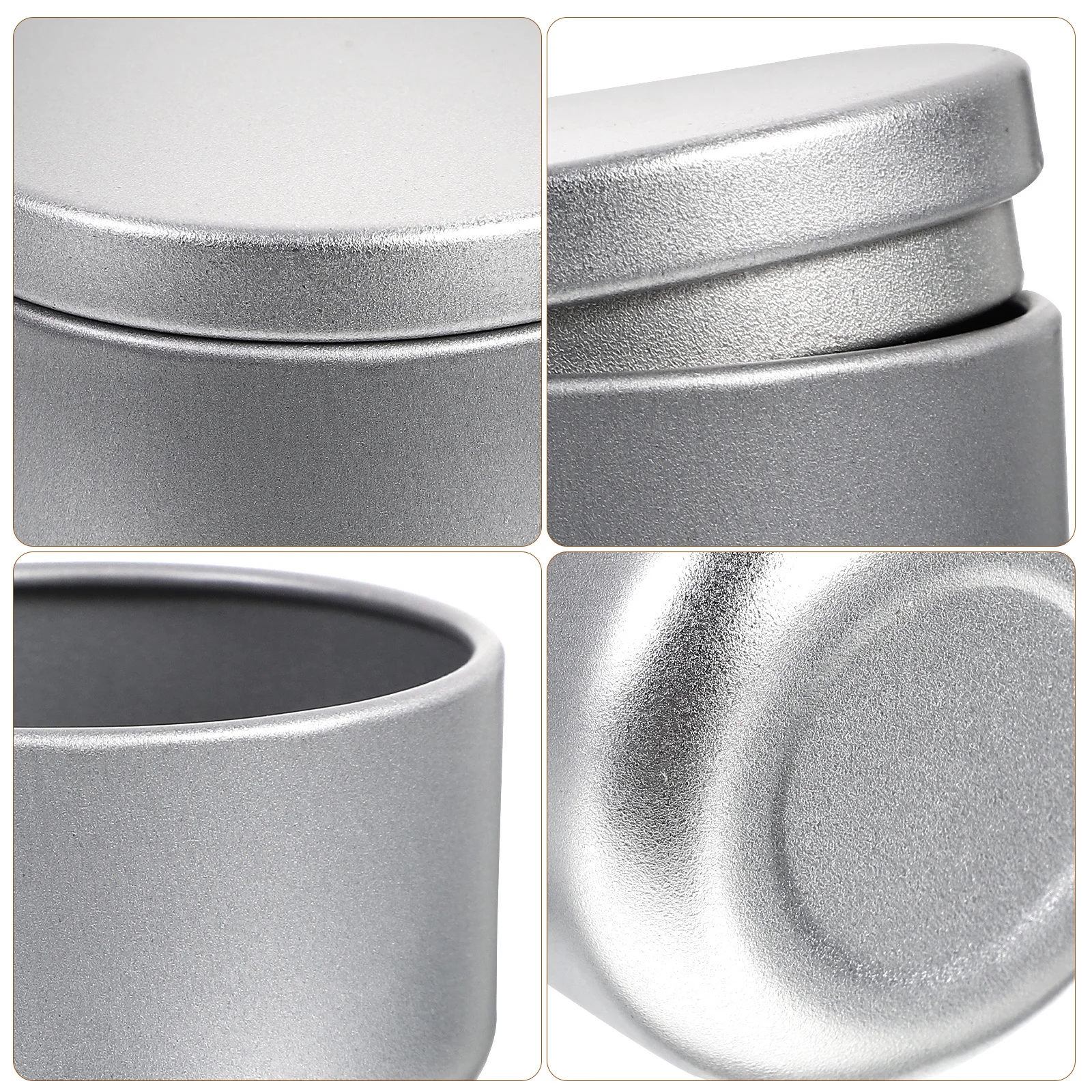 

10Pcs Tinplate Tea Canisters Airtight Jars for Loose Leaf Tea Coffee Powder Storage Box Portable Organizer Tinplate Storage Jars