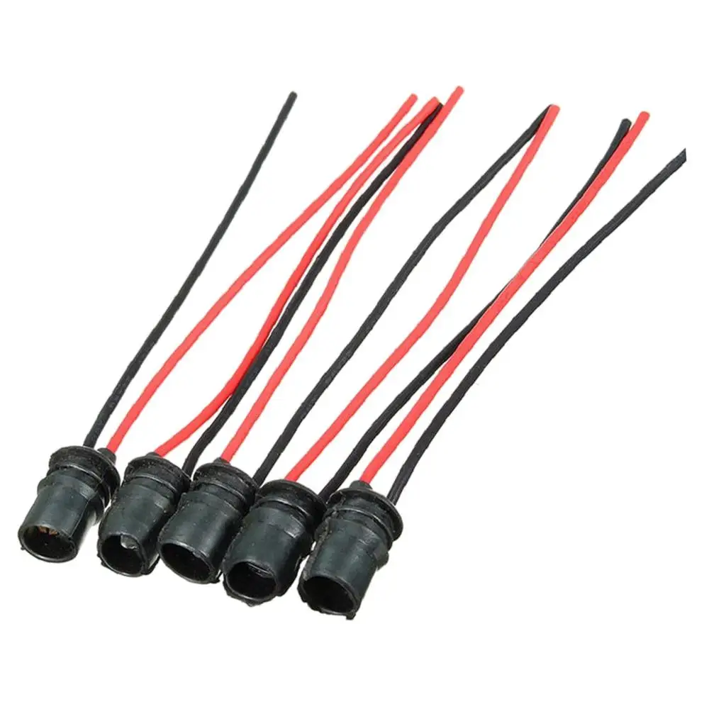 5 Pack of T10 194 Extension Harness Plugs Connectors Wiring Sockets for Cars,