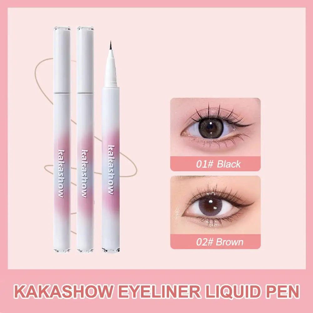 Wodoodporny Eyeliner w płynie długopis Eyeliner do makijażu oczu ołówek Eyeliner przez cały długi dzień H4A6