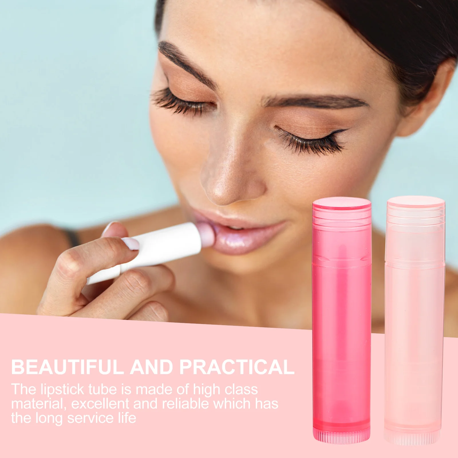 50 stuks duurzame lichtgewicht lippenstiftcontainers prachtig ontwerp voor lipgloss crème reizen praktisch gebruik lippenstiftcontainer