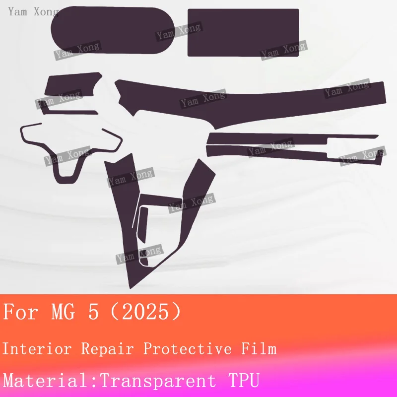HD Clear Car Interior Stickers For MG 5 (2025) Car GPS Navigation LCD Screen TPU Protective Film Protector Cover Decoration