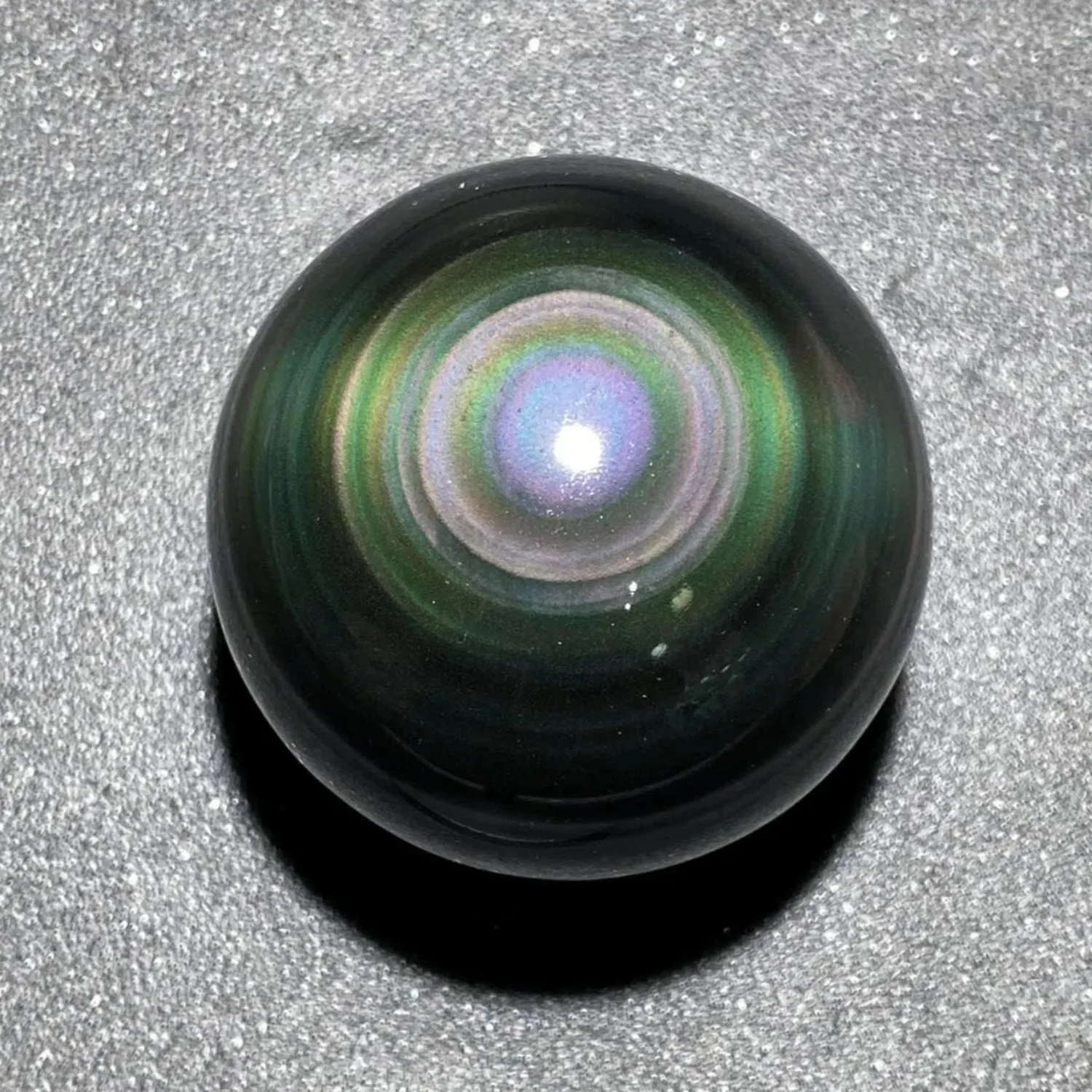 1 Stück Regenbogen-Obsidiankugel, schillernde Farben, Heimdekoration und Schreibtischzubehör