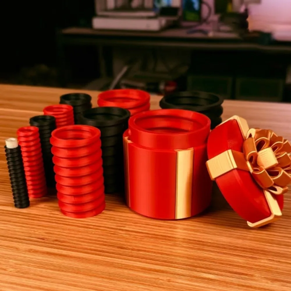 حاوية بطاقة المال ثلاثية الأبعاد مطبوعة برغي متعرج صندوق هدايا مضحك التعشيش المال لغز صندوق المزحة مفاجأة هدية صندوق لعبة الحفلات