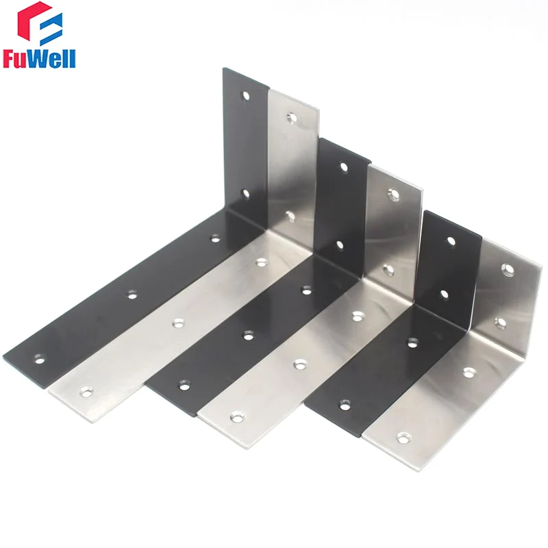 Fuwell 1 Pcs Thickened And Widened Stainless Steel Corner Code Laminate Connector L-shaped Right Angle Bracket