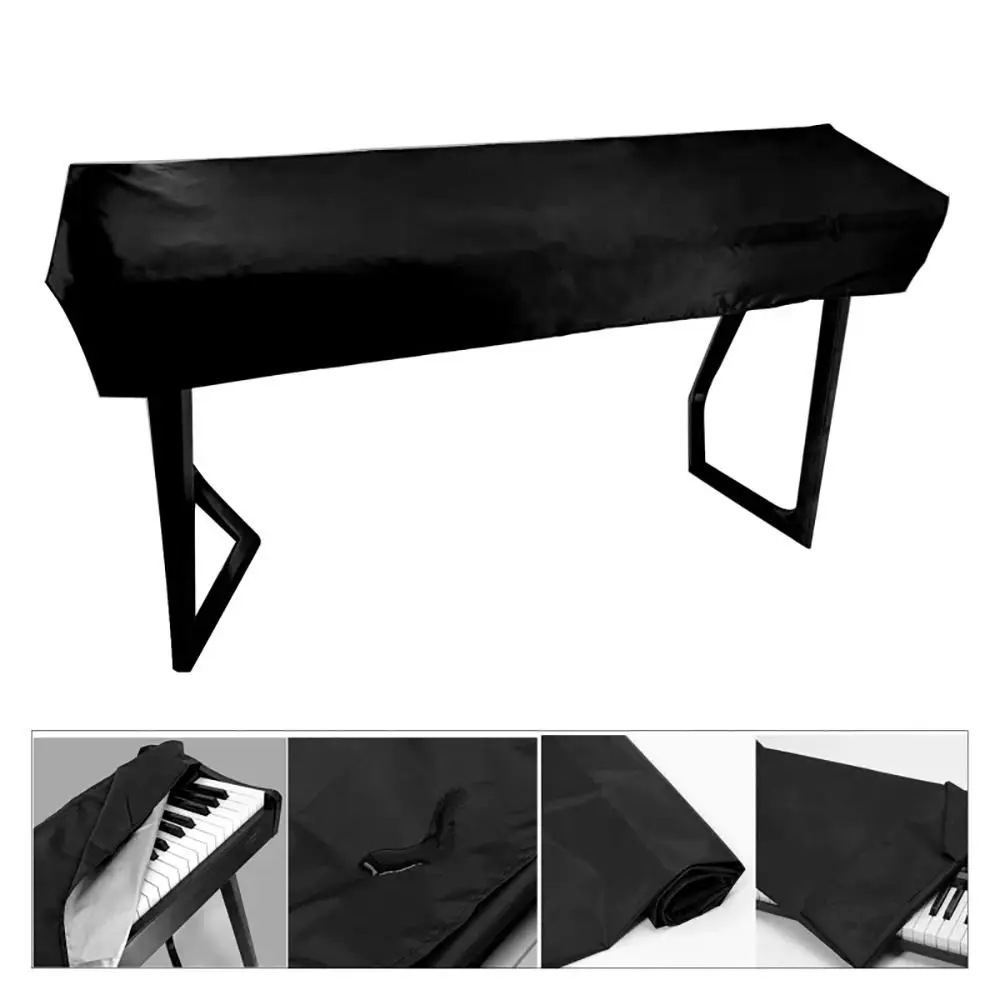 1Pcs 61/88 Keys Keyboard Dust Cover Dustproof Waterproof Piano Cover Canvas Foldable Piano Keyboard Cover