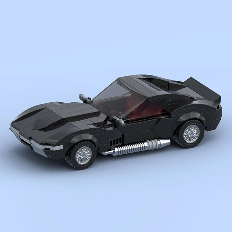 Speed Racing Car Model MOC Building Bricks Fastback Sports Car Modular Technology Children Holiday Gifts Assemble Toys Suit