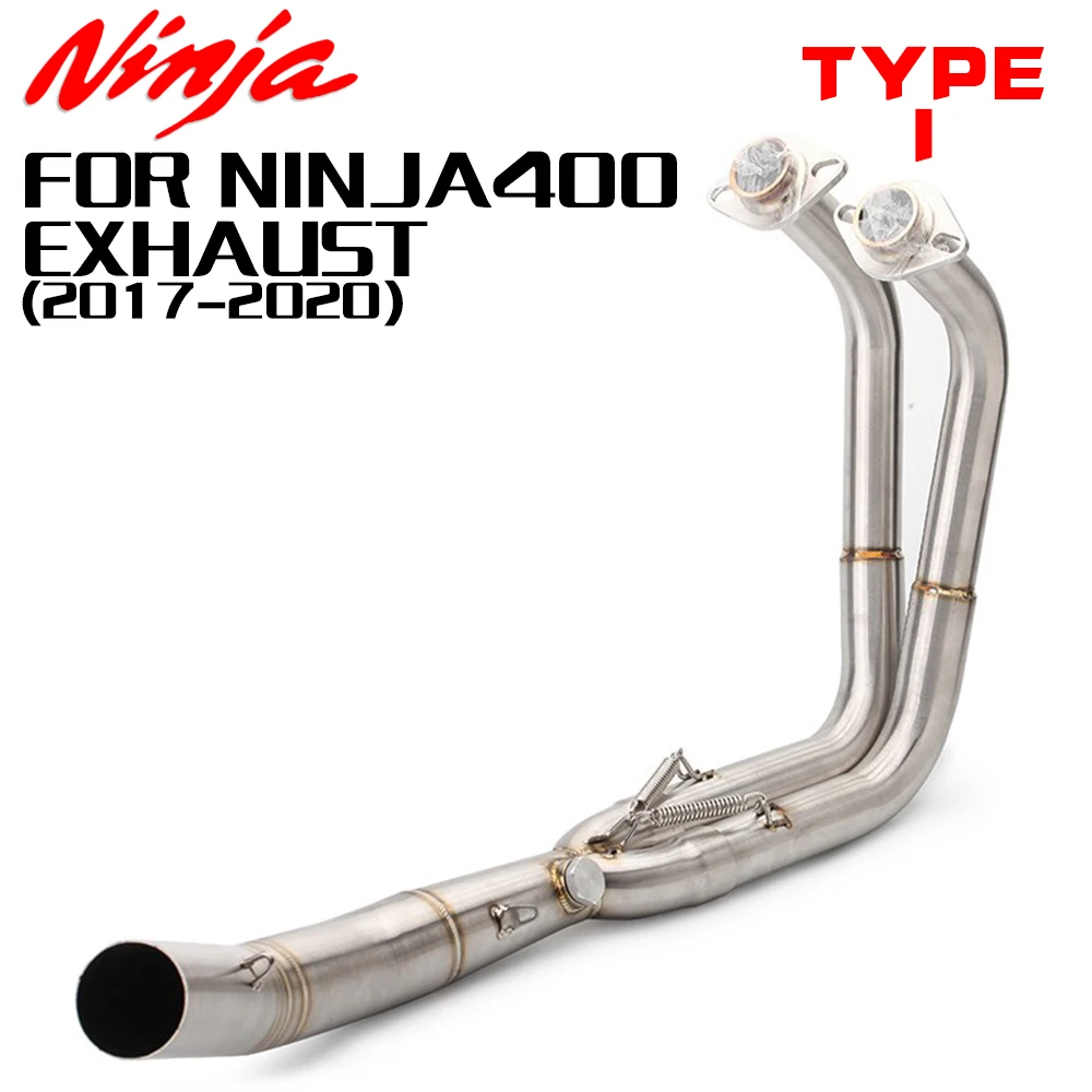 For Kawasaki Z400 NINJA 400 System Escape Slip on 51MM Front Tube Link Pipe Connect Original Full Motorcycle Exhaust System