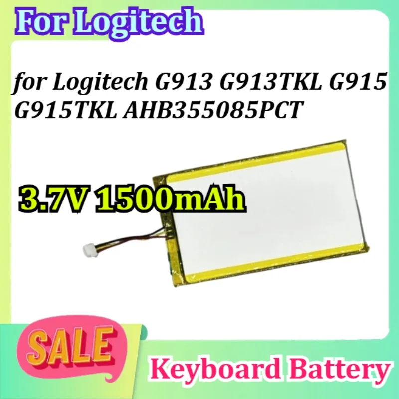 

New 3.7V 1500mAh for Logitech G913/G913TKL/G915/G915TKL AHB355085PCT Keyboard Battery