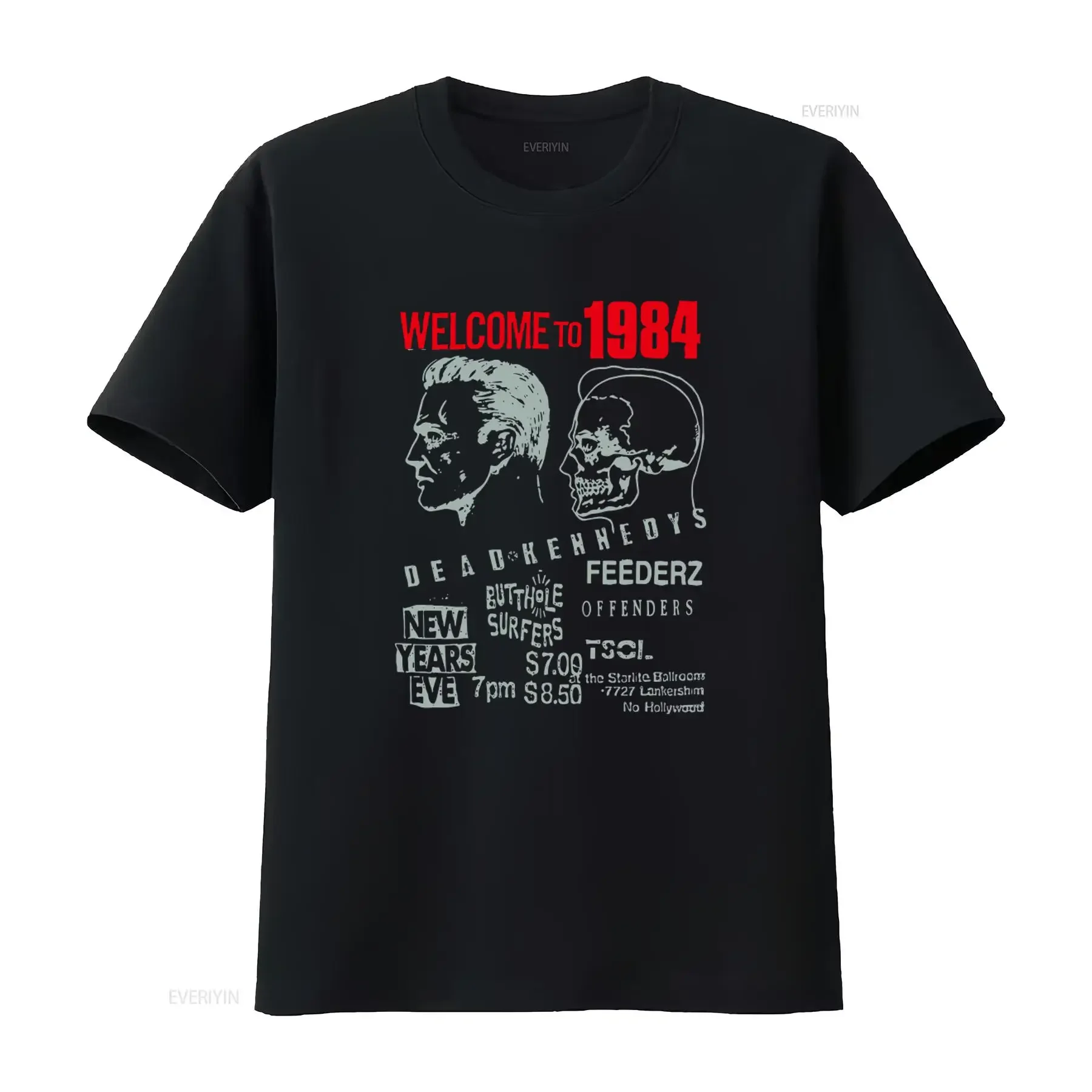Dead Kennedys T Shirt Large Welcome To 1984 Punk Rock Band  vintage Washed Stylish streetwear Top For Everyday Wear