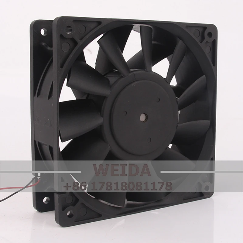 

Cooling Fan Double Ball High air Volume Four-wire Inverter Delta DC24V 1.62A AC EC 12038 120x120x38MM 12CM PFB1224GHE