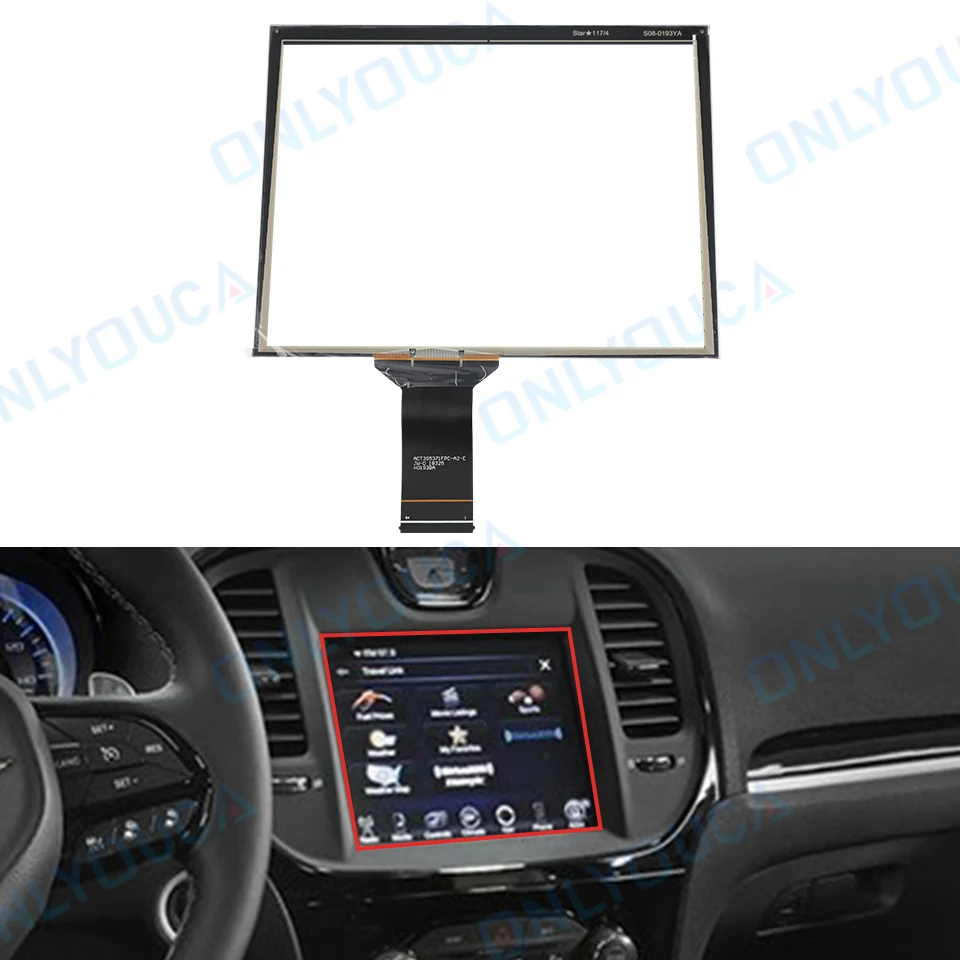 8.4 Inch LCD Touch Screen Digitizer Radios GPS Navigation for Dodge Challenger Charger Durango for Jeep LA084X02(SL)(01)